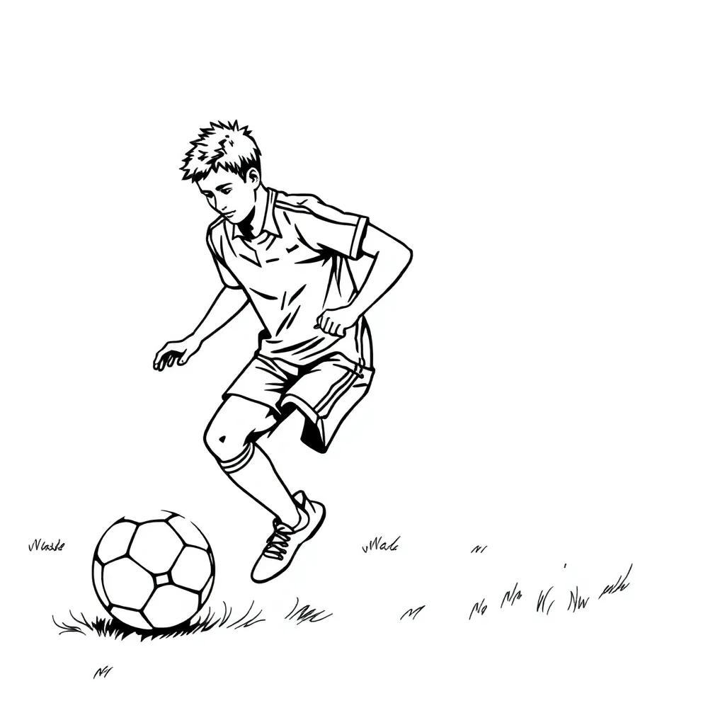 Printable Coloring Pages Soccer