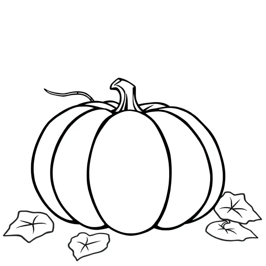 Pumpkin Color Pages Free