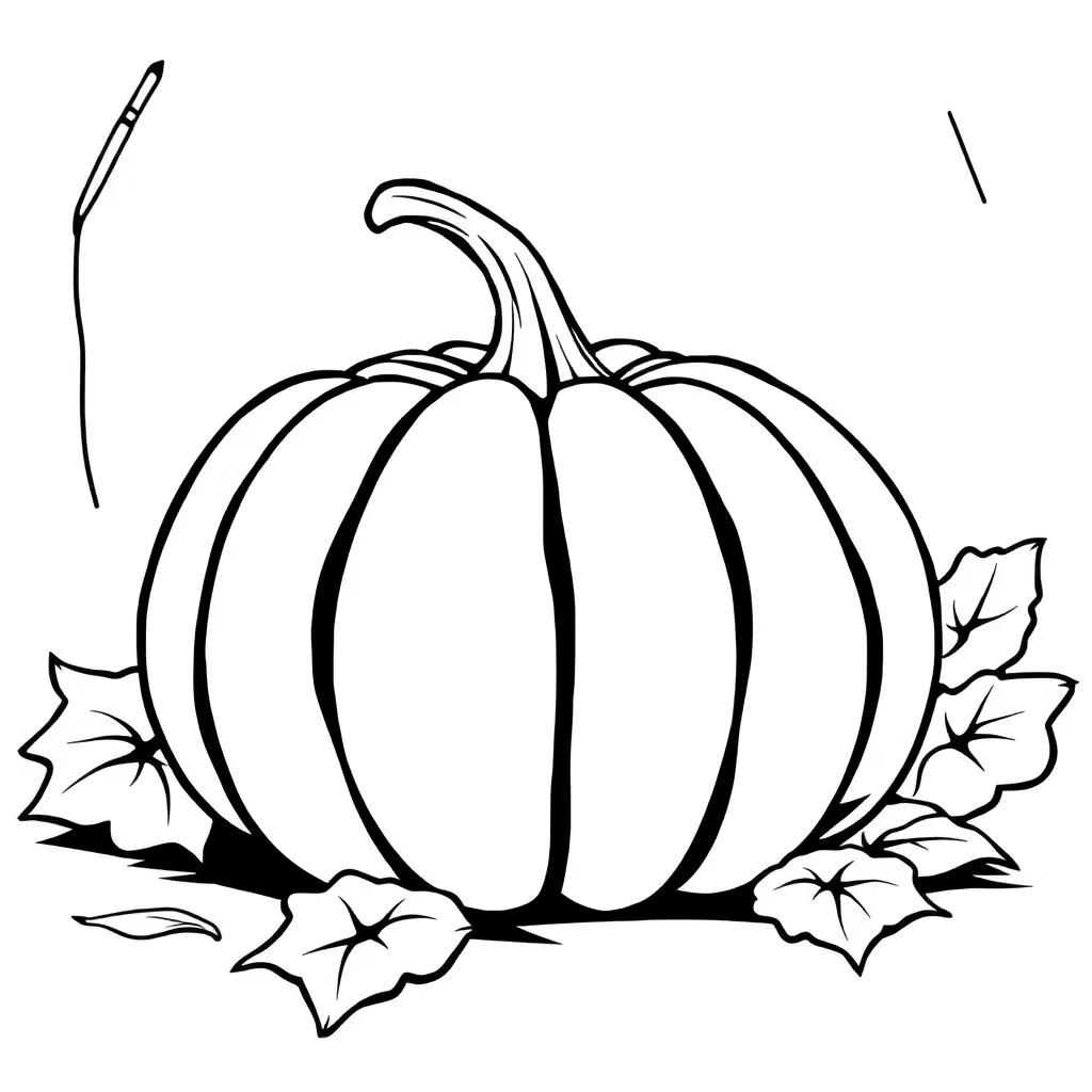 Pumpkin Fall Coloring Pages