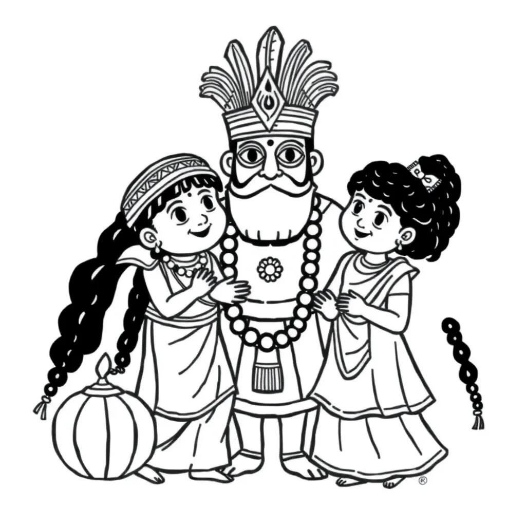 Purim Printable Coloring Pages