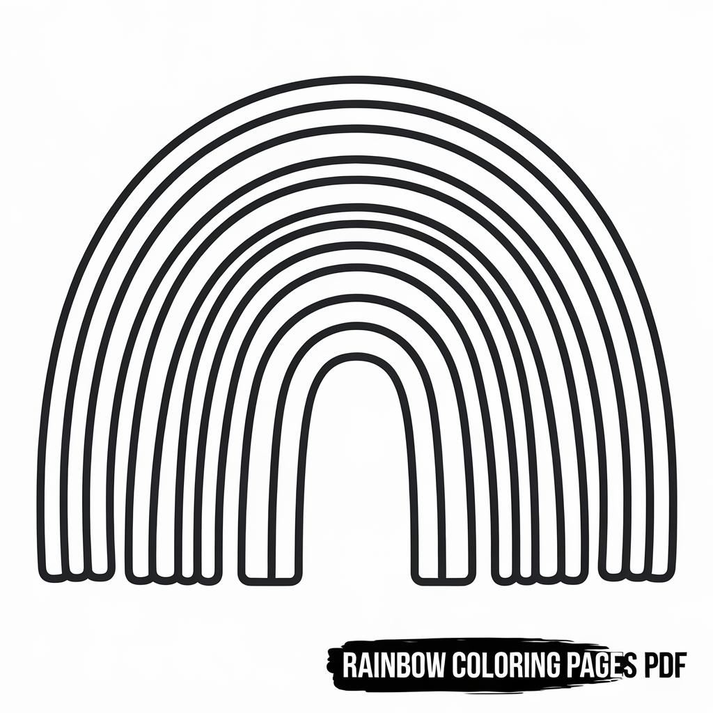 Rainbow Coloring Pages Pdf