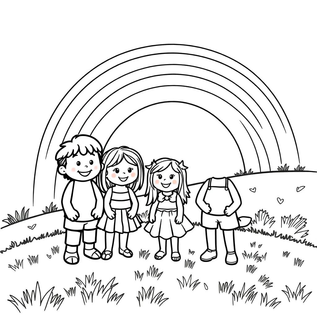 Rainbow Friends Color Page