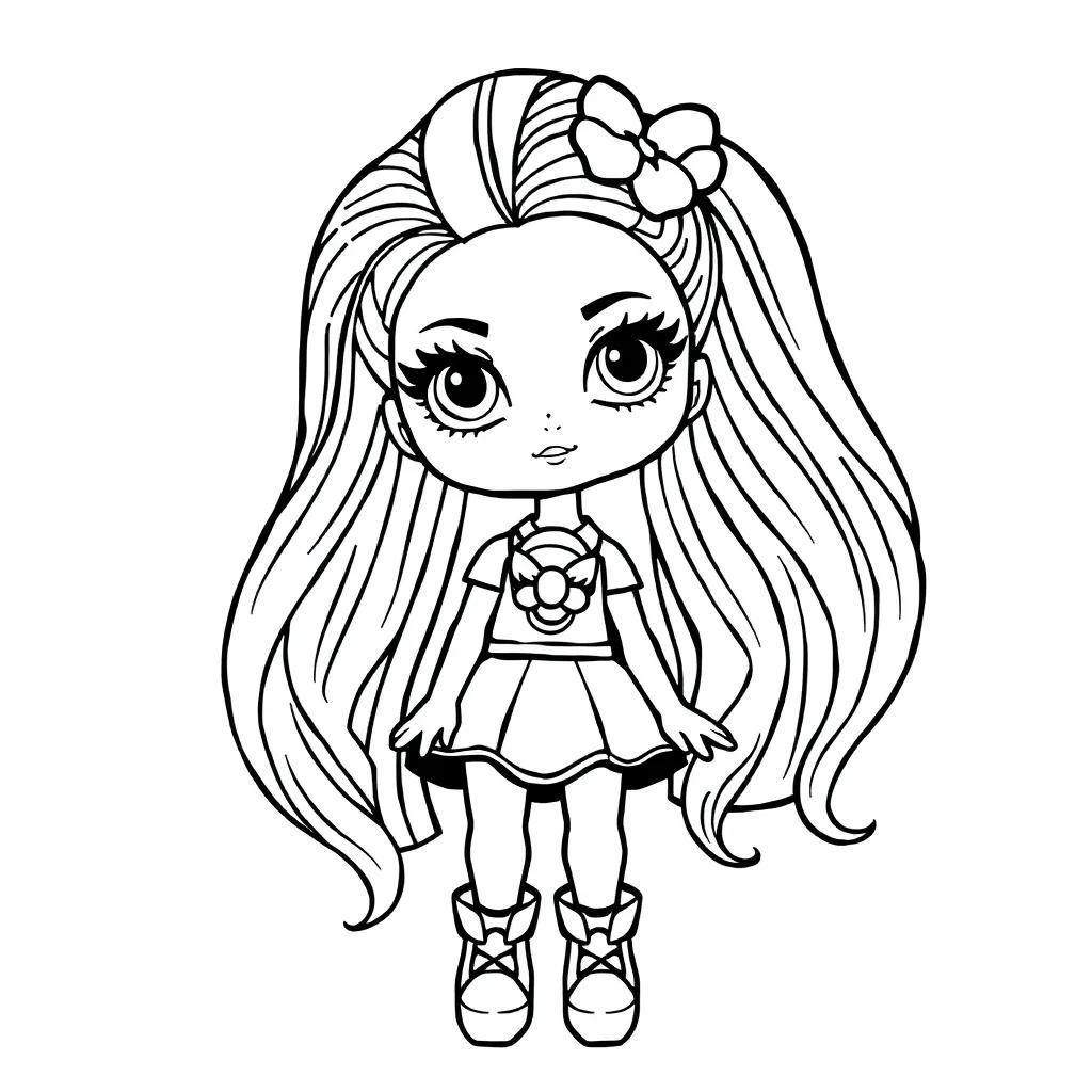 Rainbow High Doll Coloring Pages