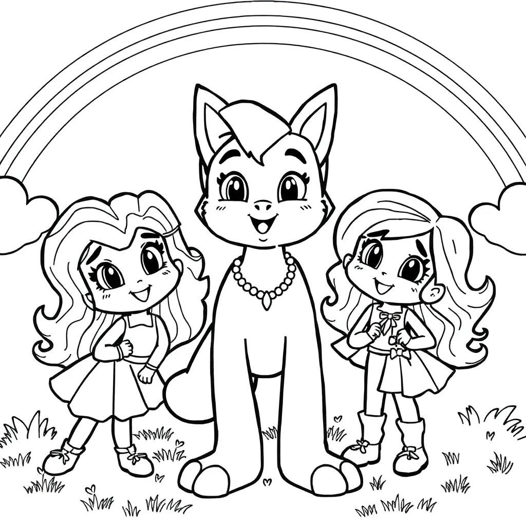 Rainbow Friends Coloring Pages All Characters