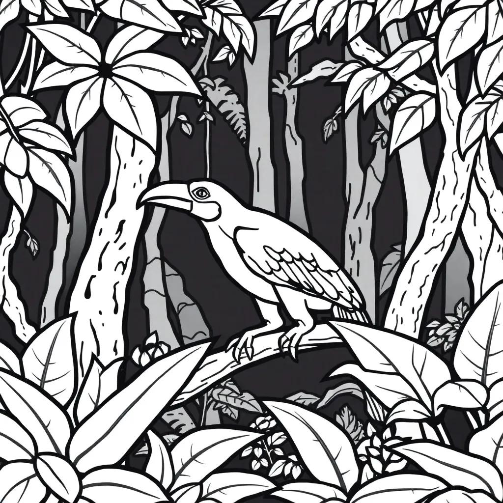 Rainforest Animal Color Pages