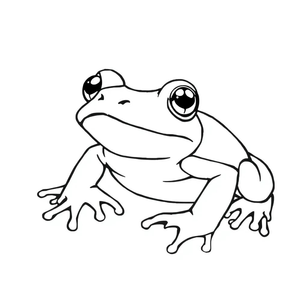 Real Frog Coloring Pages