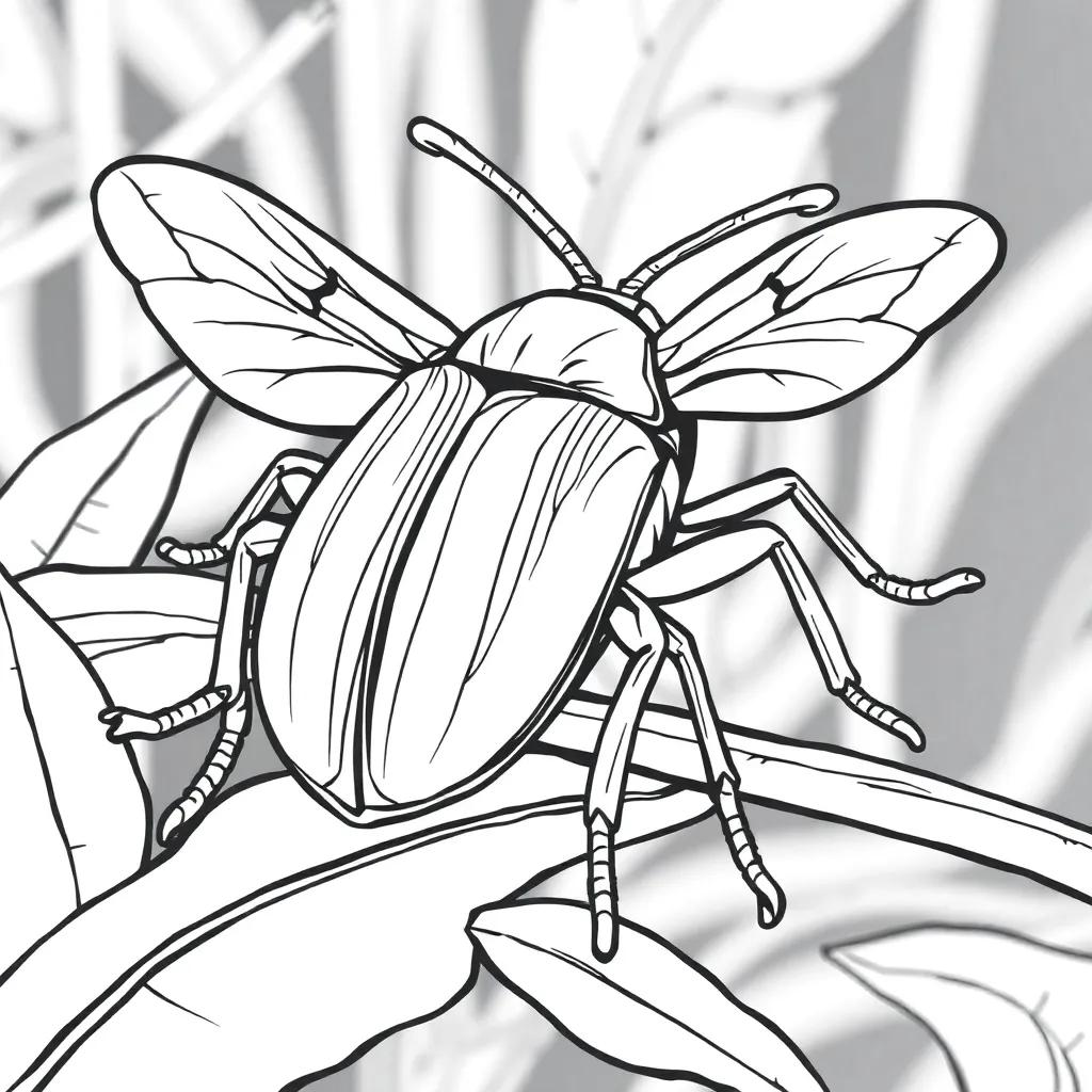 Realistic Bug Coloring Pages