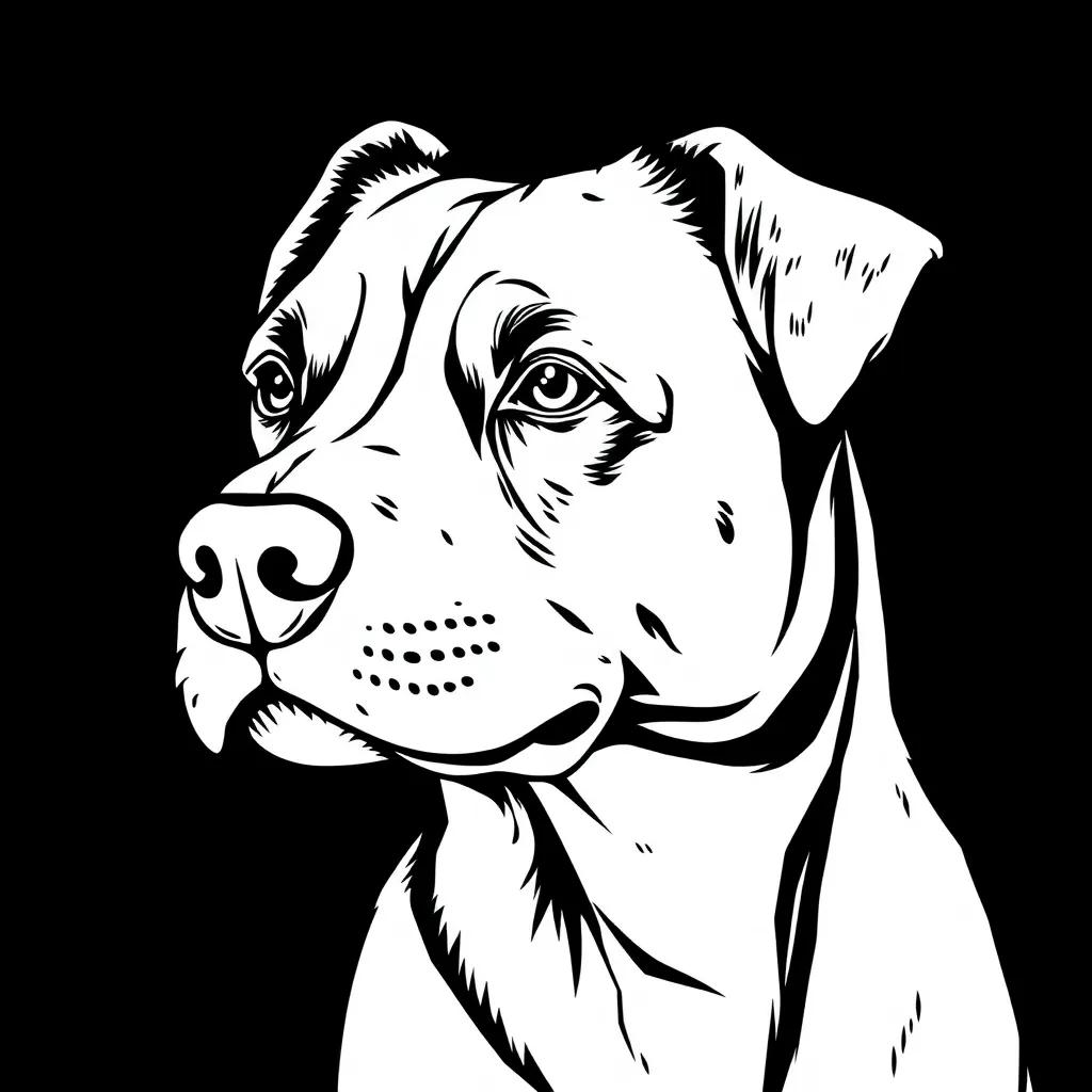 Realistic Dog Coloring Page
