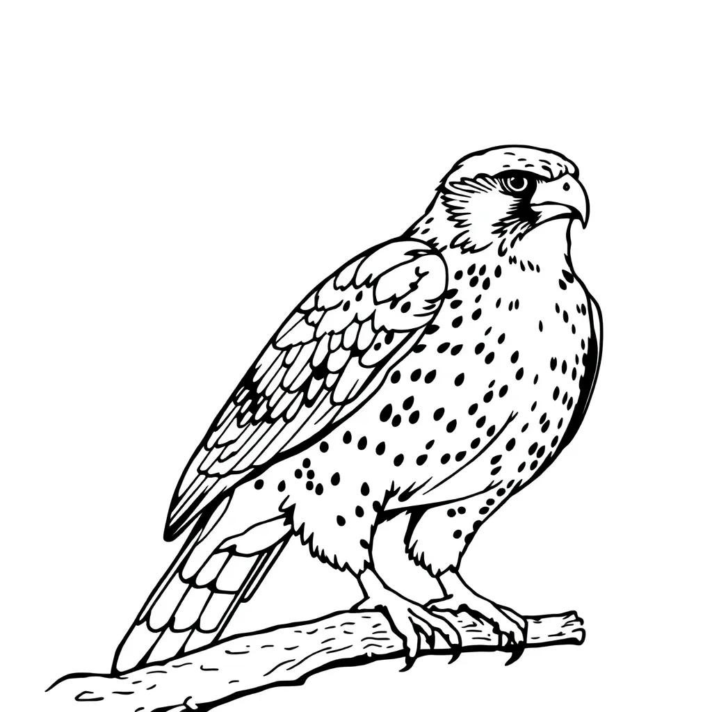 Red Tailed Hawk Coloring Page