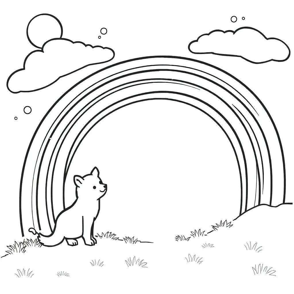 Red Rainbow Friends Coloring Pages