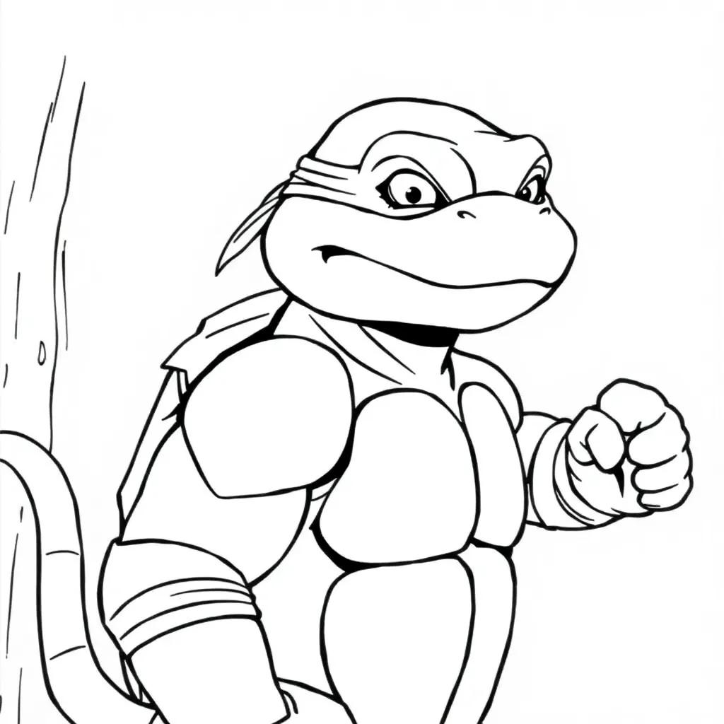 Rise Of The Tmnt Coloring Pages Leo