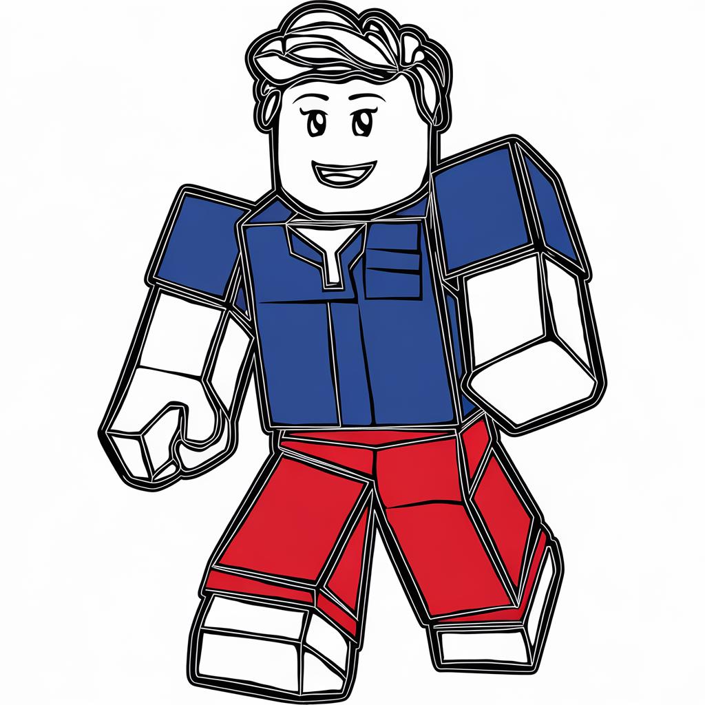Roblox Character Roblox Coloring Pages