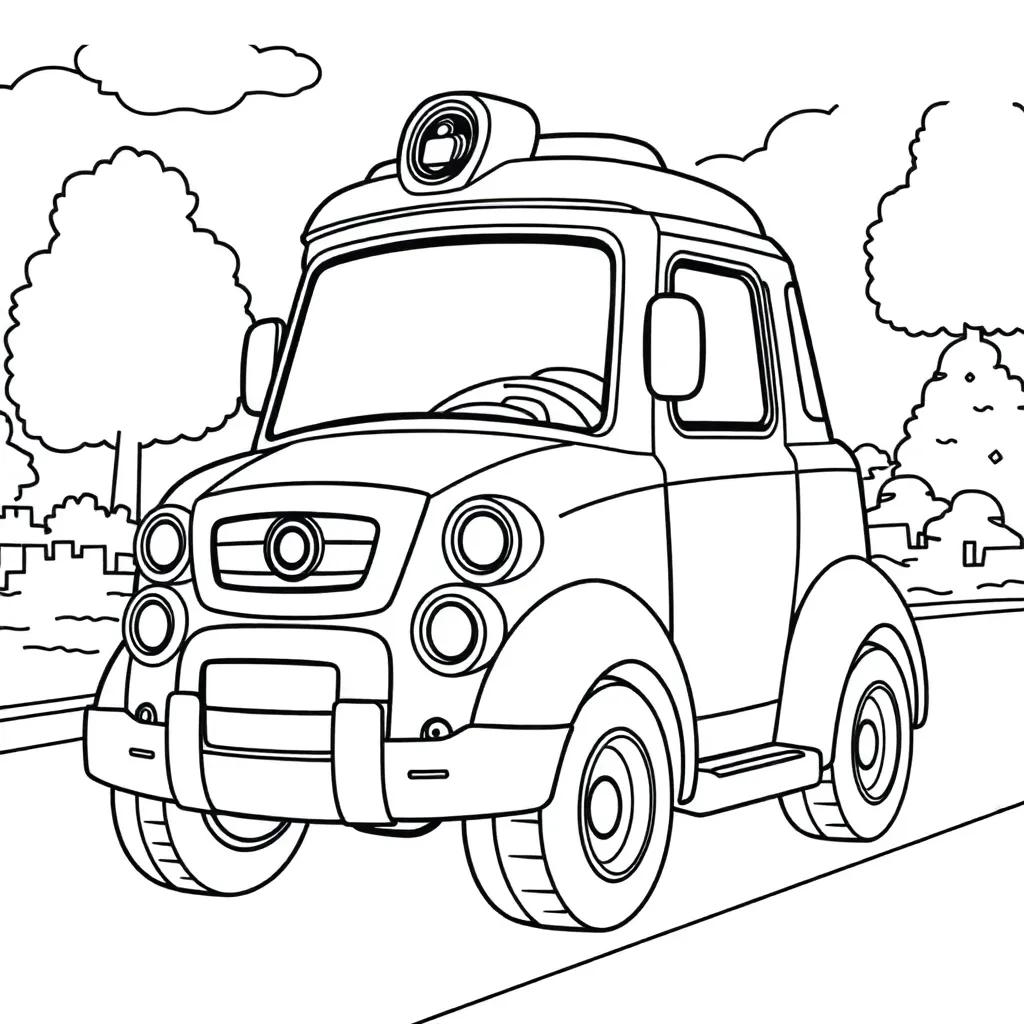 Robocar Poli Coloring Pages