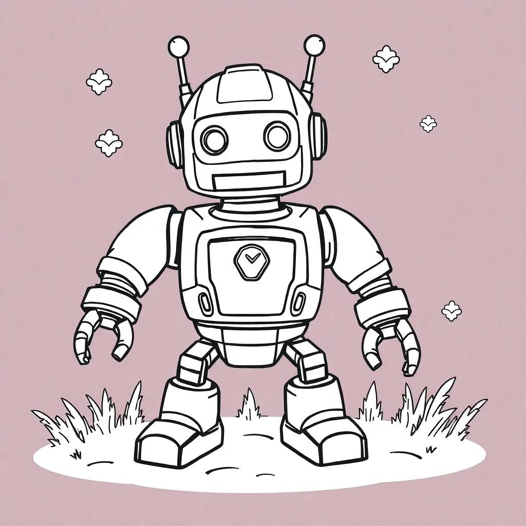 Robot Coloring Pages Printable