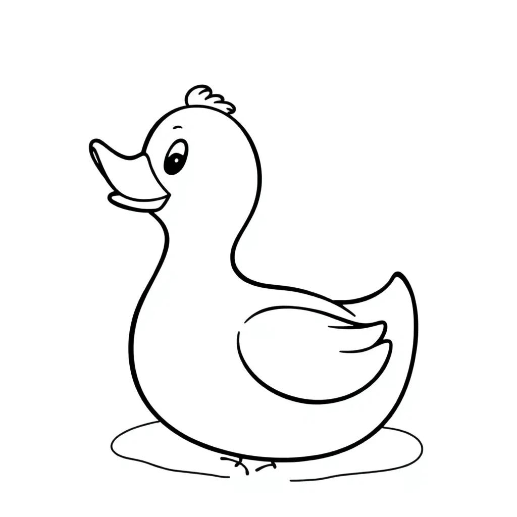 Rubber Duck Coloring Pages