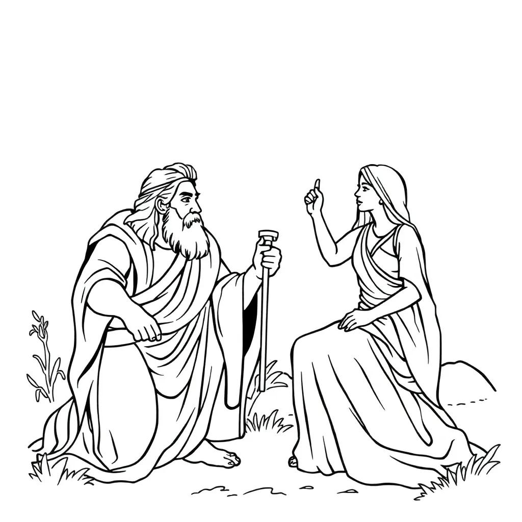 Samson And Delilah Coloring Page