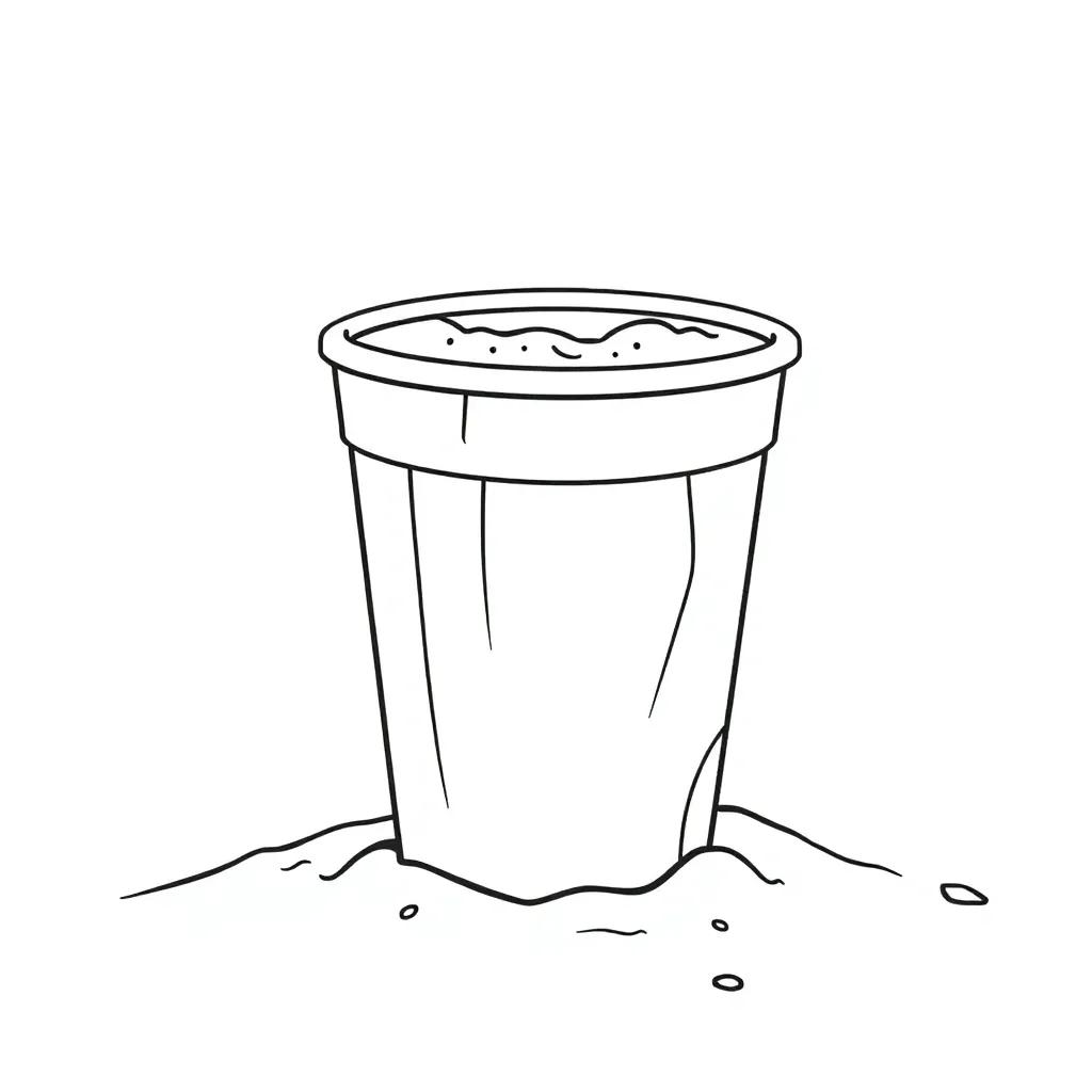 Sand Pail Coloring Page