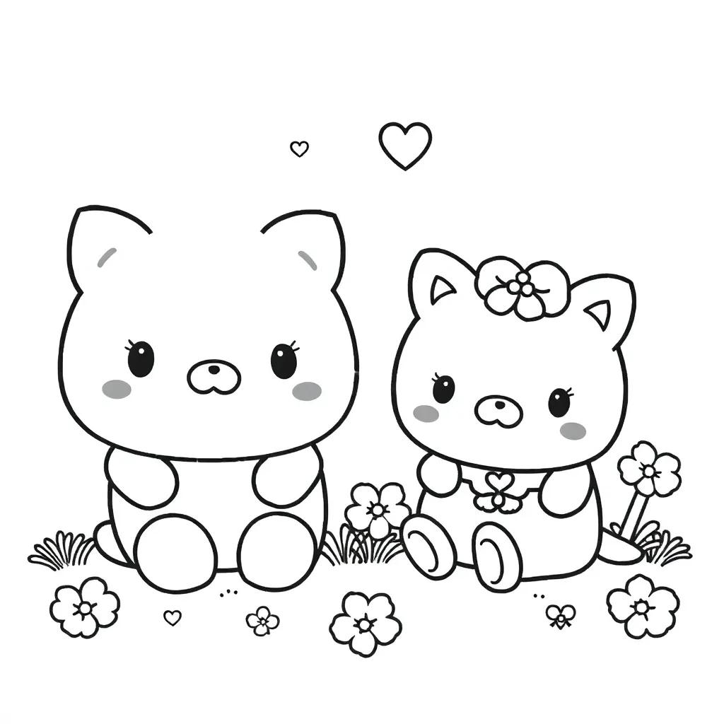 Sanrio Coloring Pages Cute