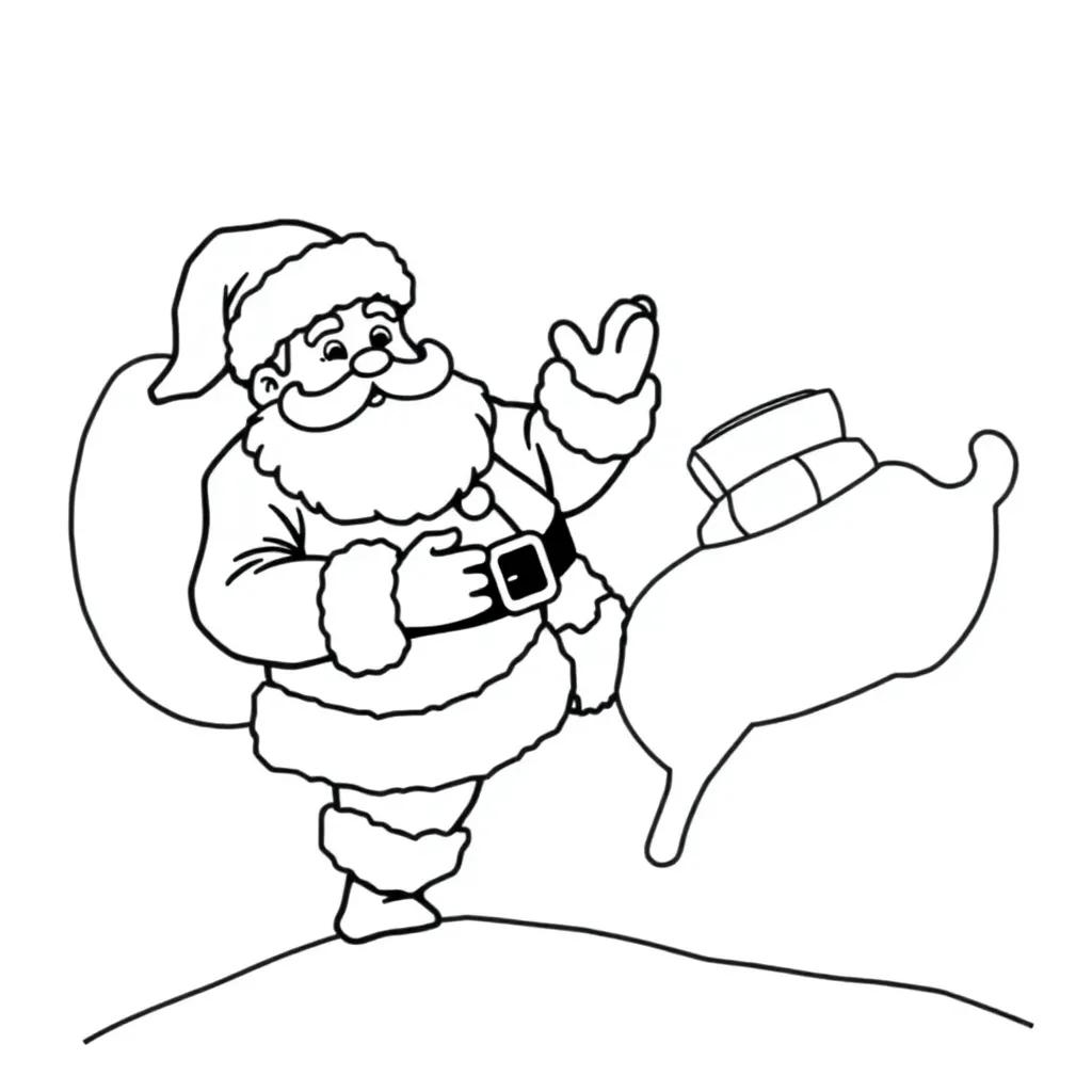 Santa Coloring Pages Free