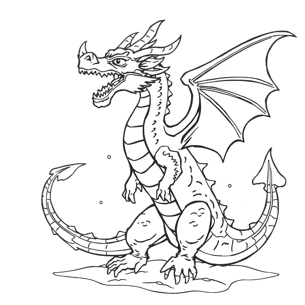 Sea Dragon Coloring Pages