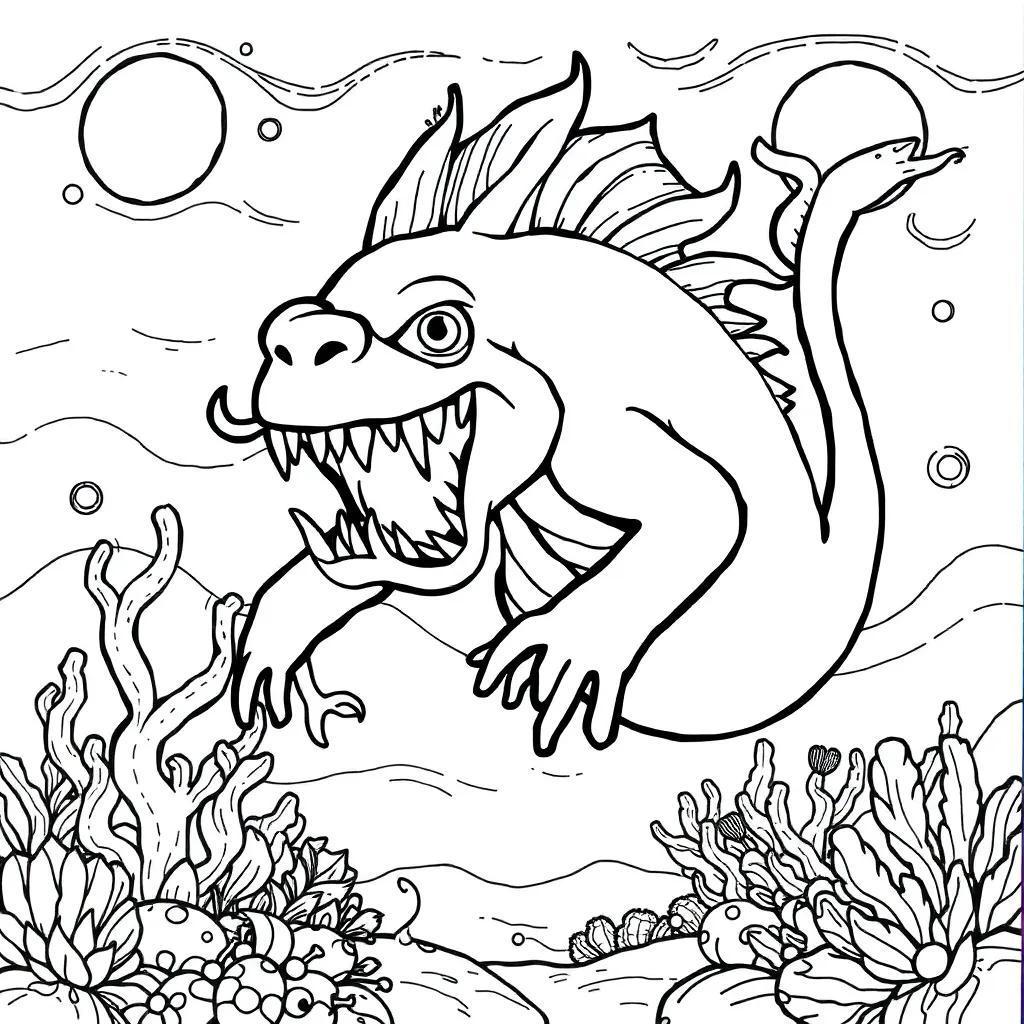 Sea Beast Coloring Pages