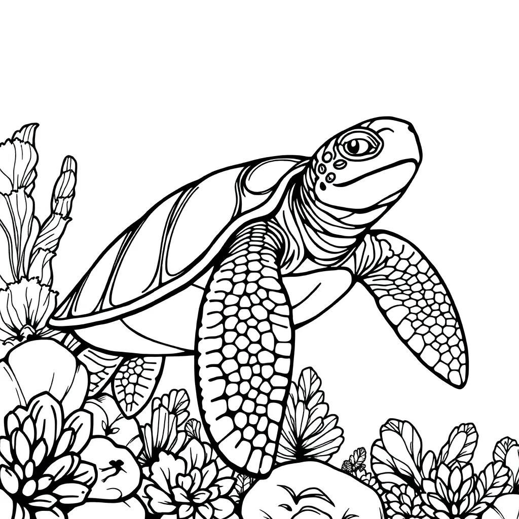 Sea Turtle Coloring Pages Free