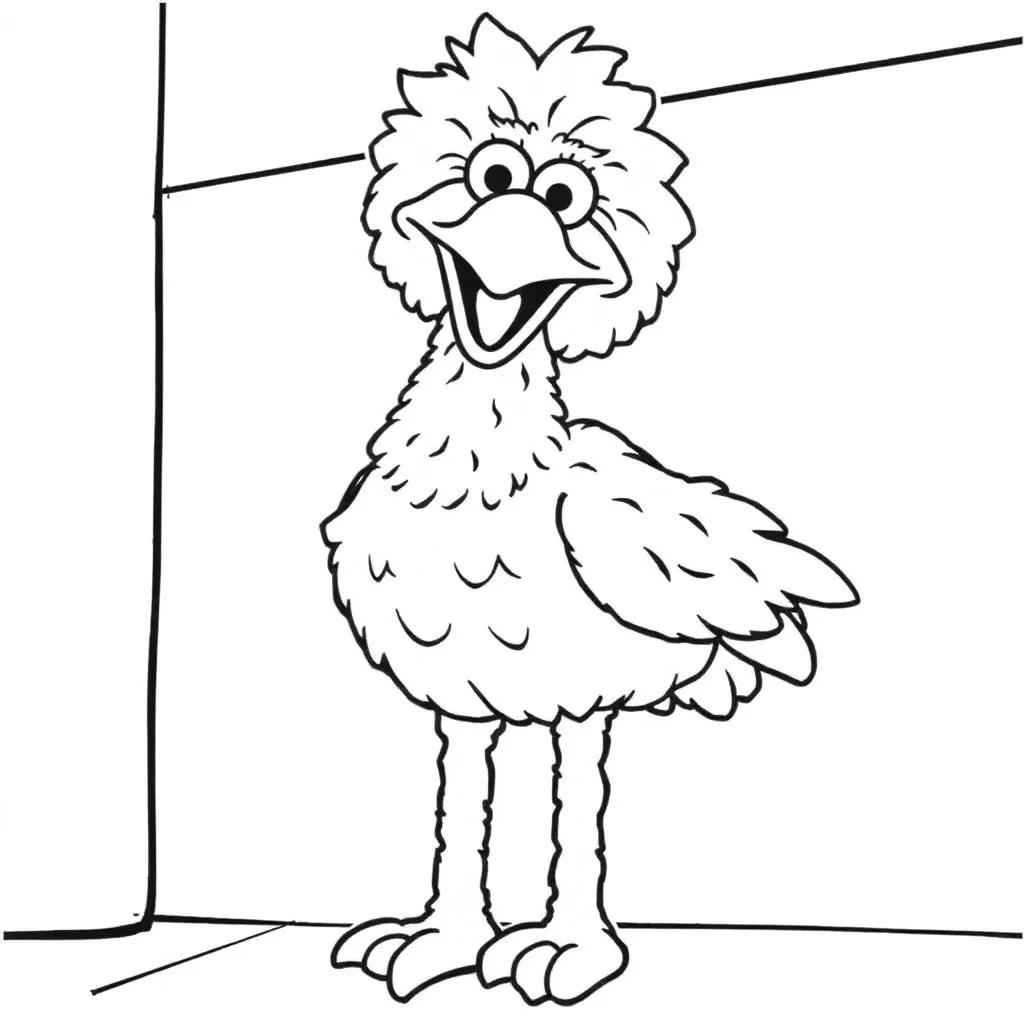 Sesame Street Coloring Pages Big Bird