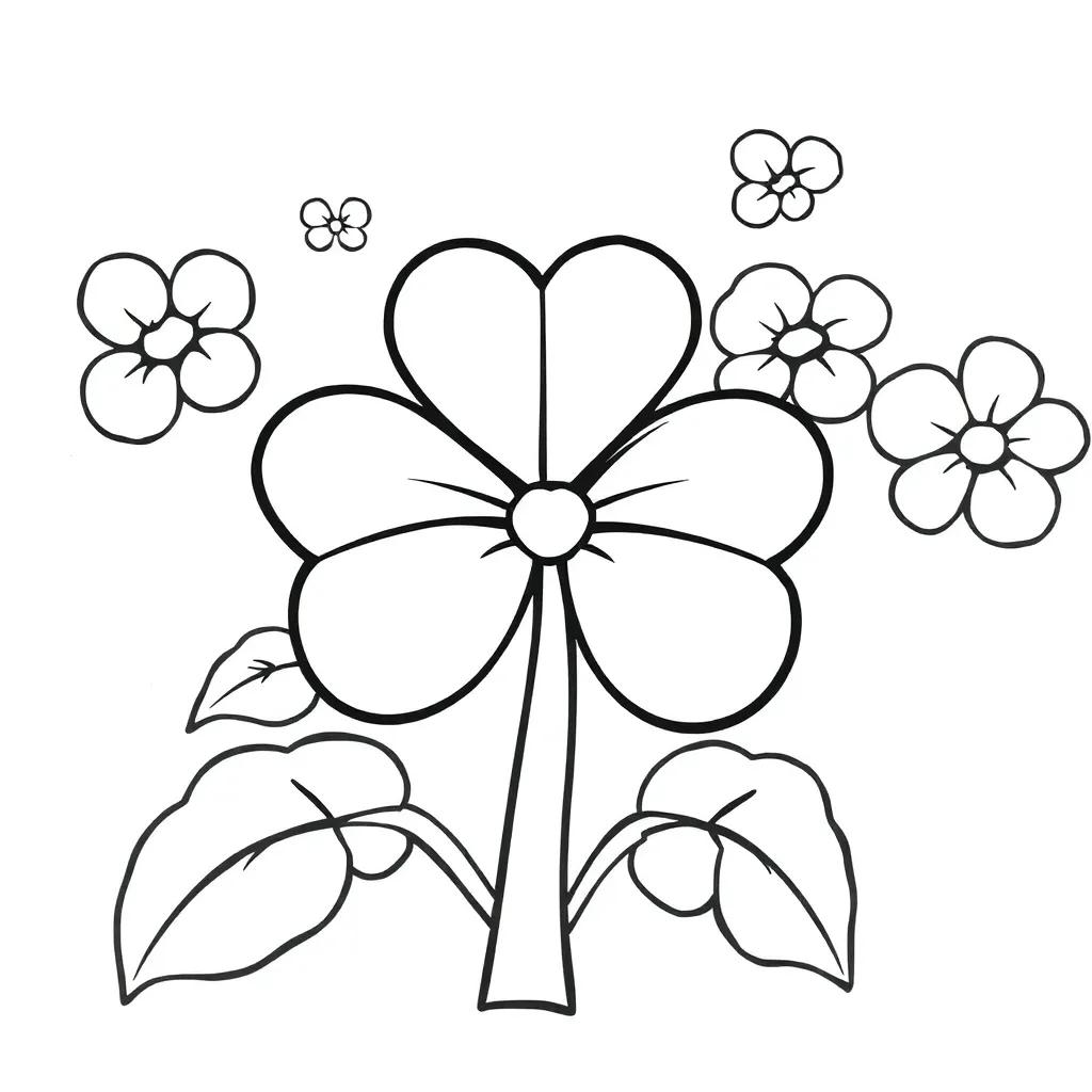 Shamrock Coloring Pages Printable