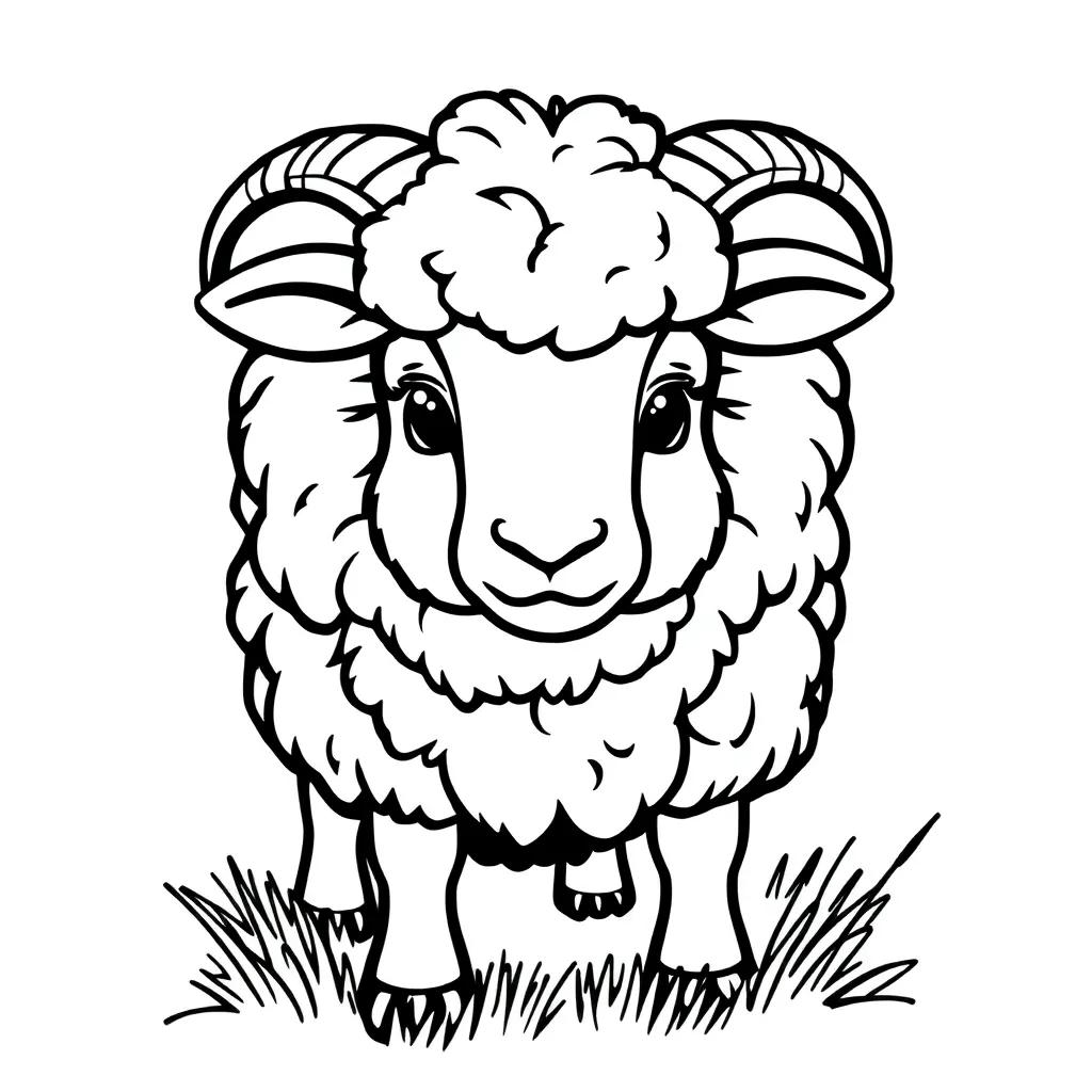 Sheep Coloring Pages Printable