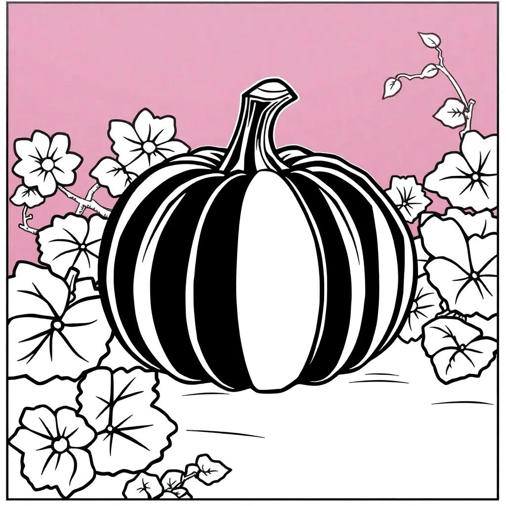 Simple Pumpkin Coloring Pages