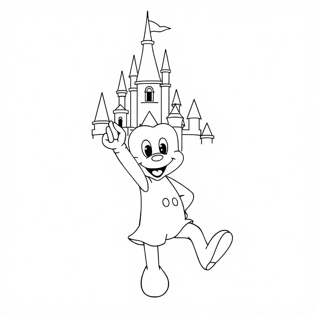 Simple Disney Coloring Pages