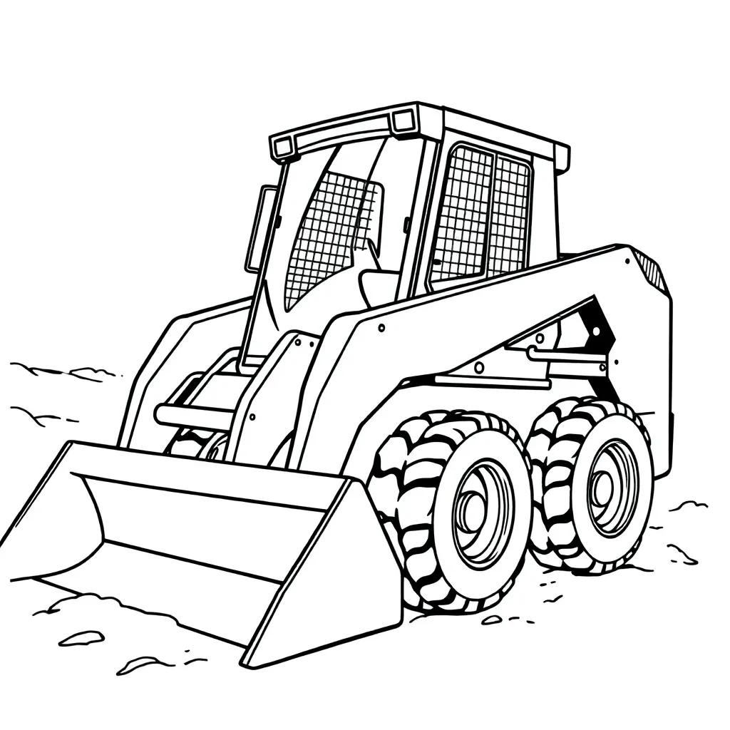 Skid Loader Coloring Pages