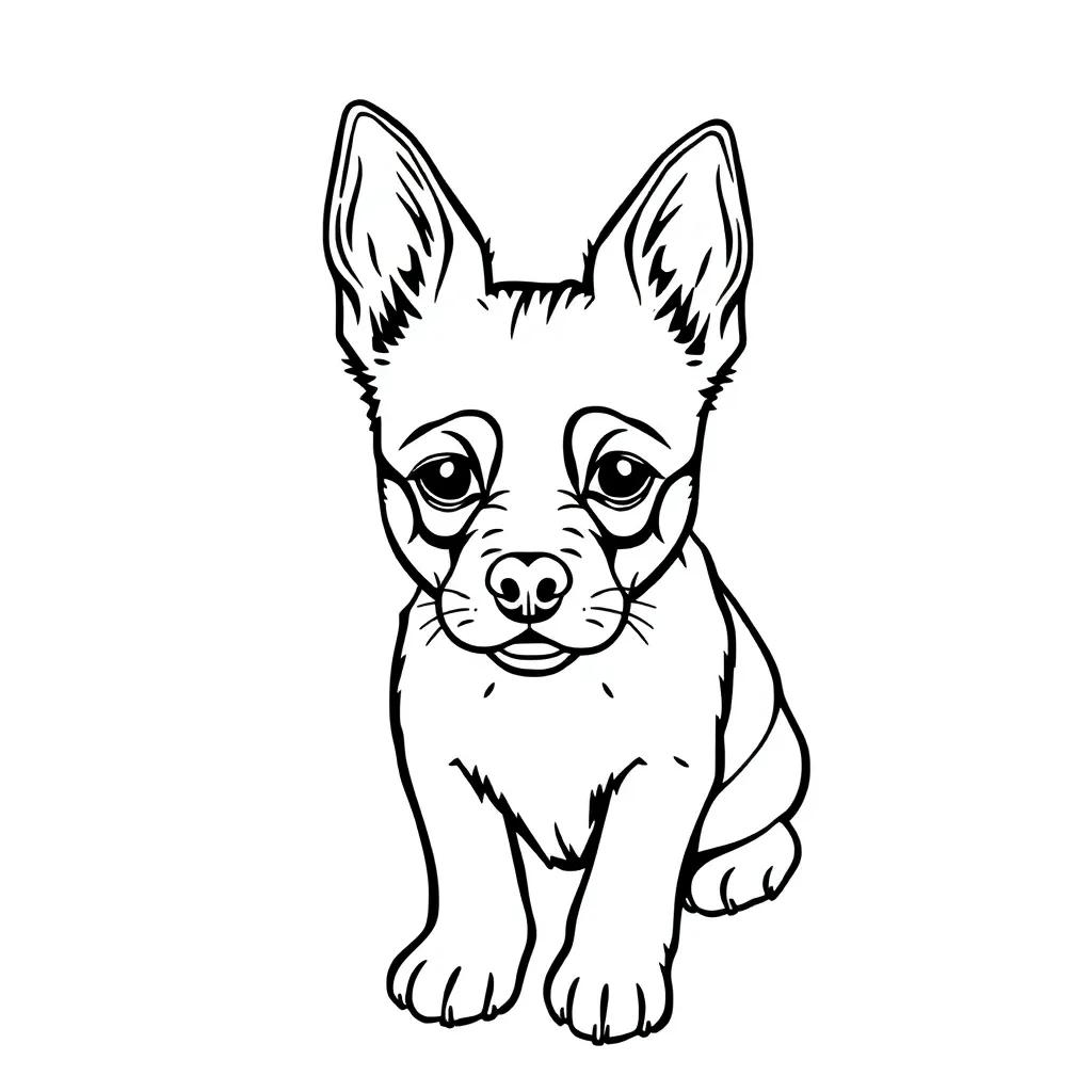 Small Dog Coloring Pages
