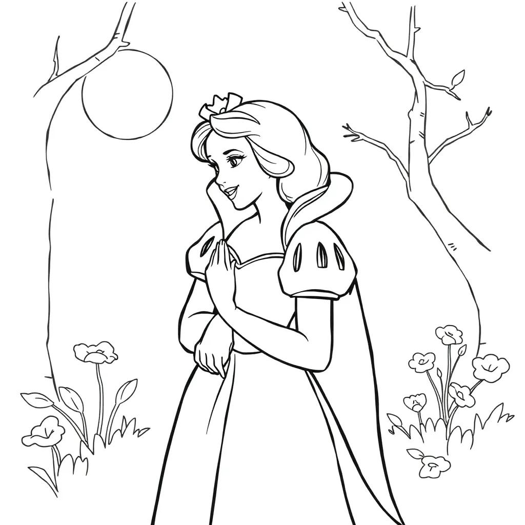 Snow White Coloring Pages Printable