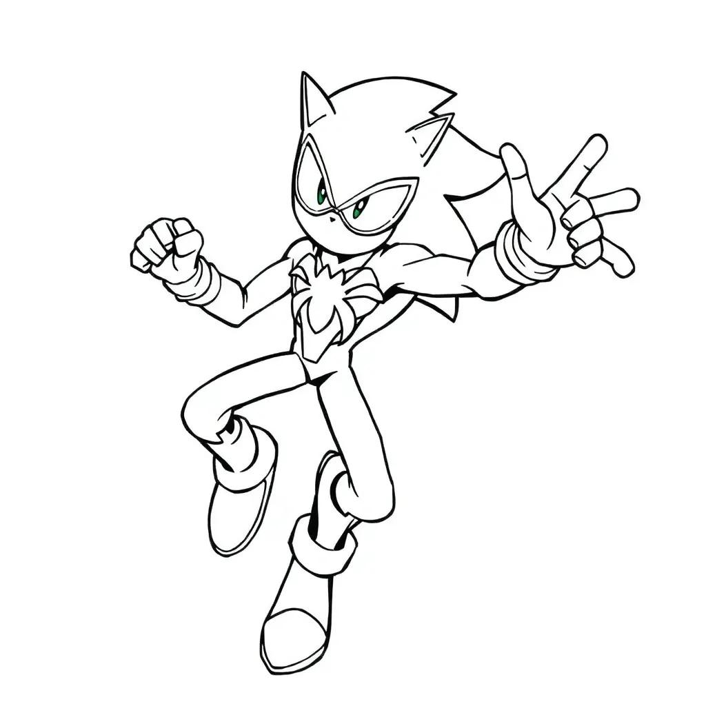 Sonic Spiderman Coloring Pages Sonic Spiderman Coloring Pages