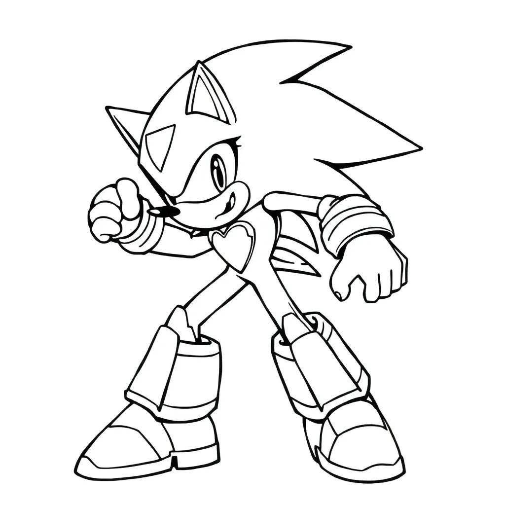 Sonic Prime Coloring Pages Printable