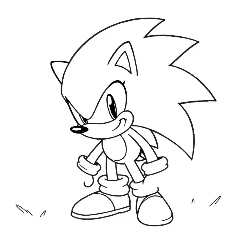Sonic The Werehog Coloring Pages