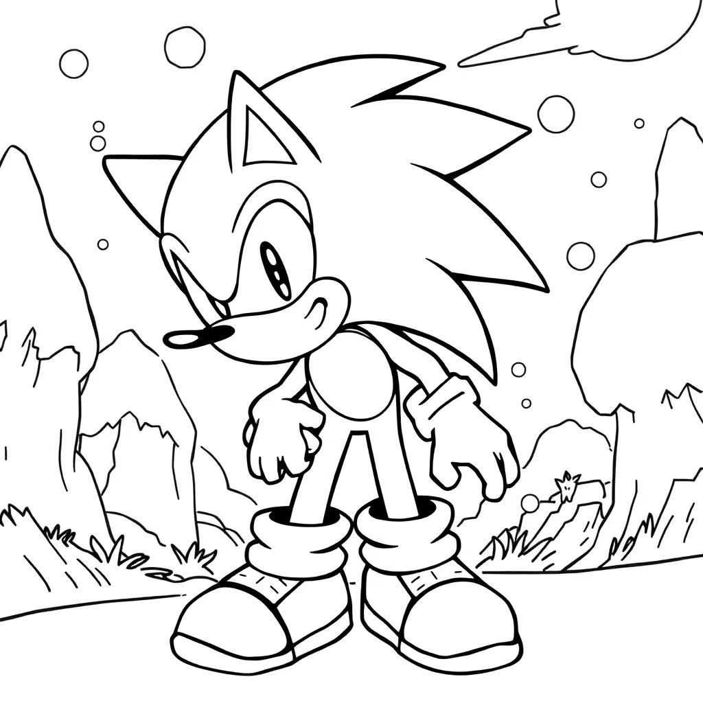 Sonic 2 Coloring Pages Printable