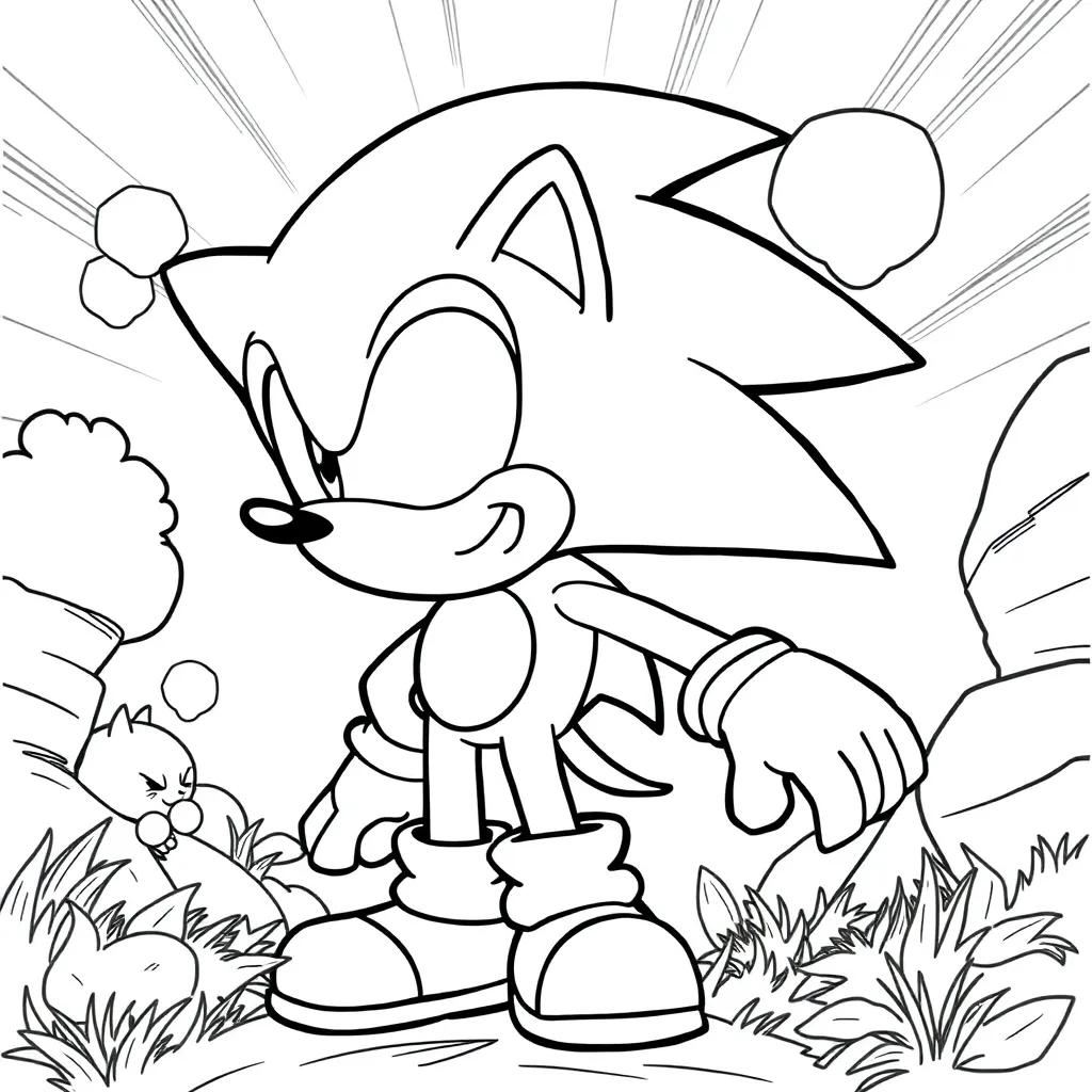 Sonic The Hedgehog 3 Coloring Page