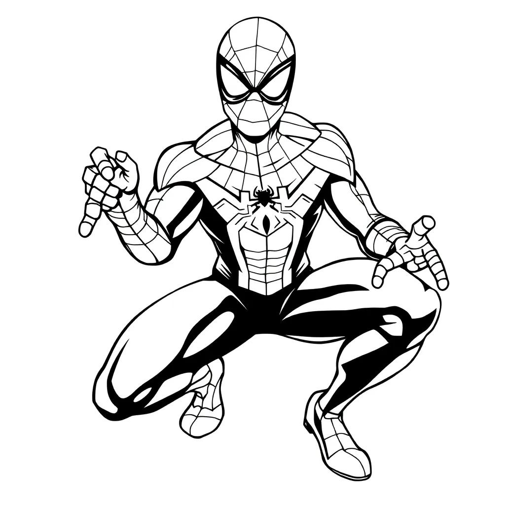 Spider Man Cartoon Coloring Pages