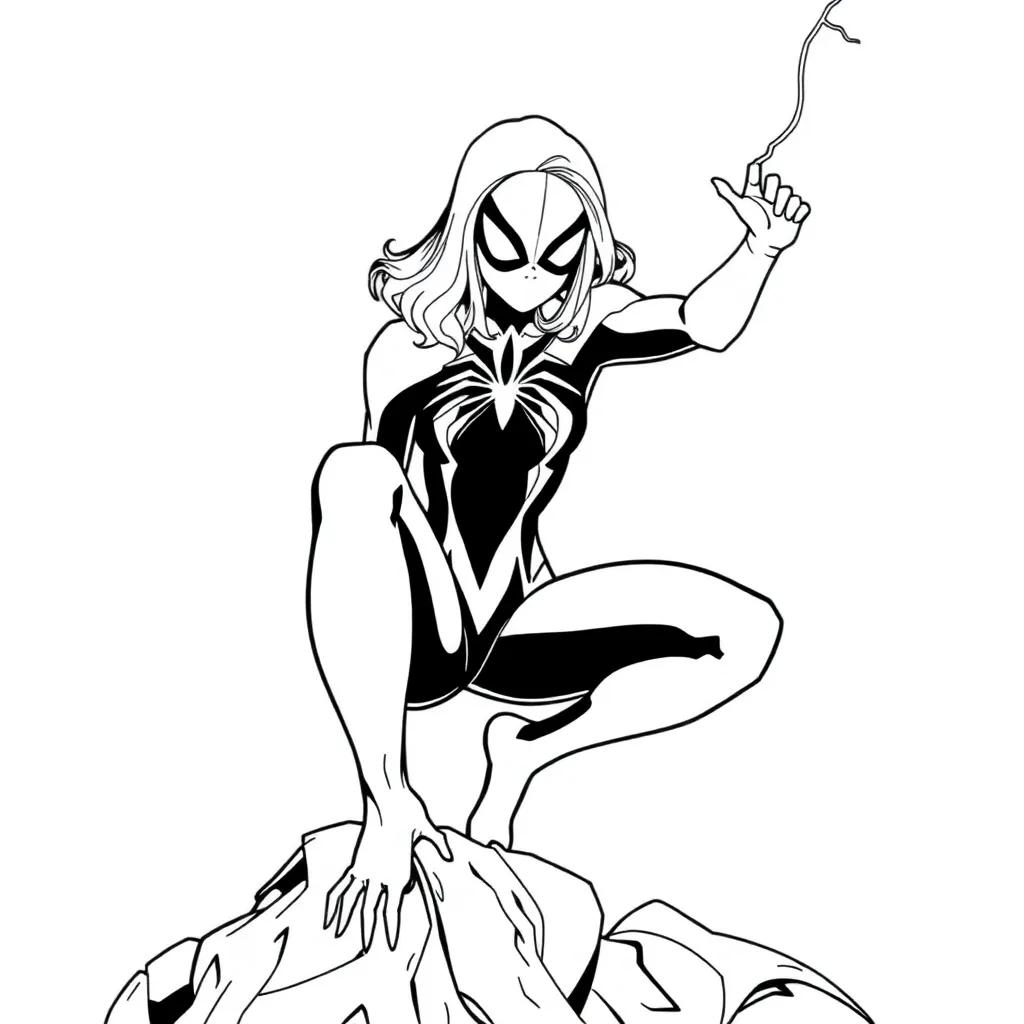 Spider Gwen Coloring Pages
