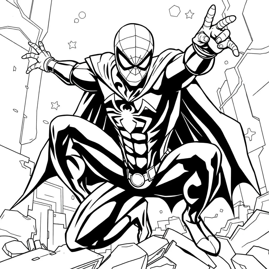 Spiderman Batman Coloring Pages