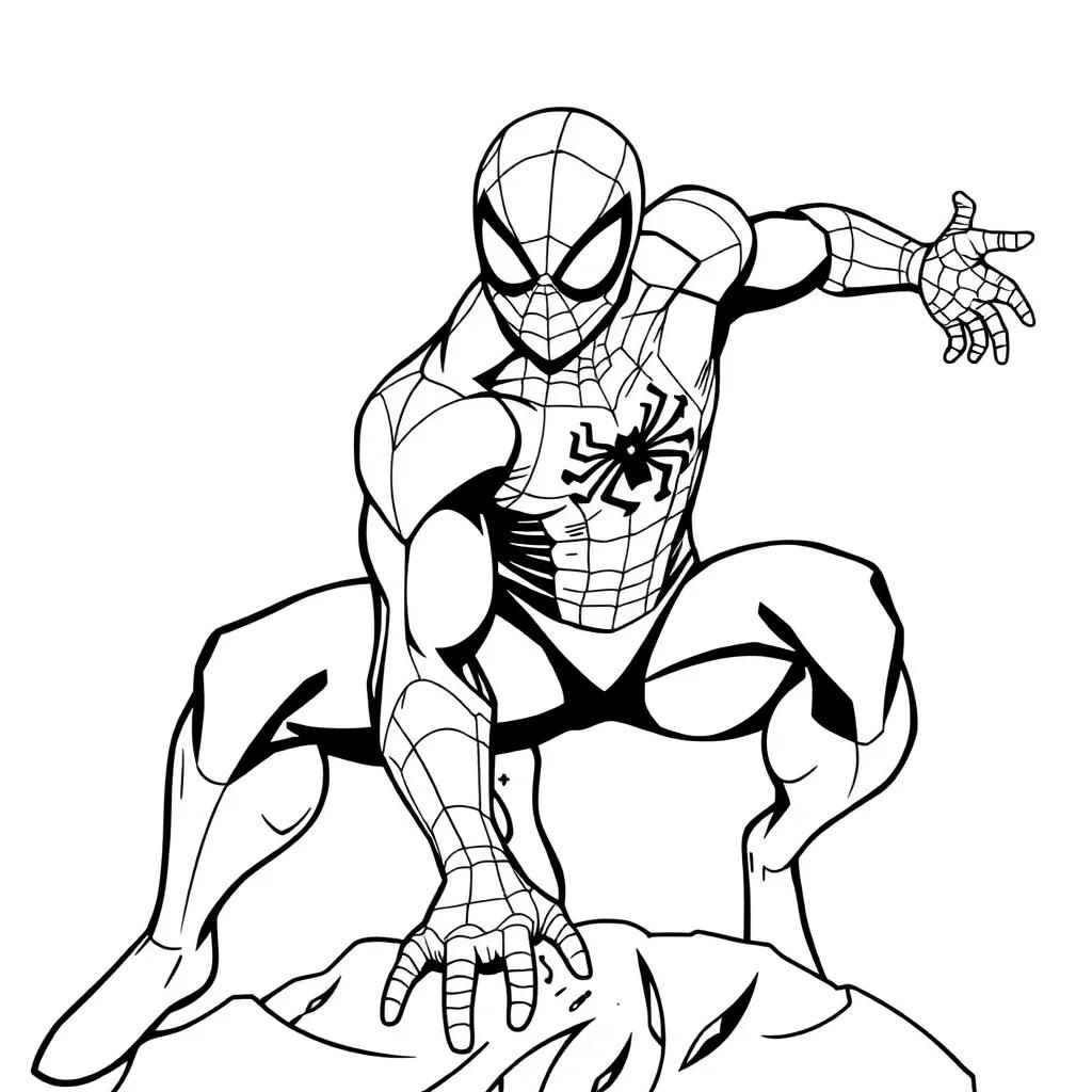 Spiderman Coloring Page Free