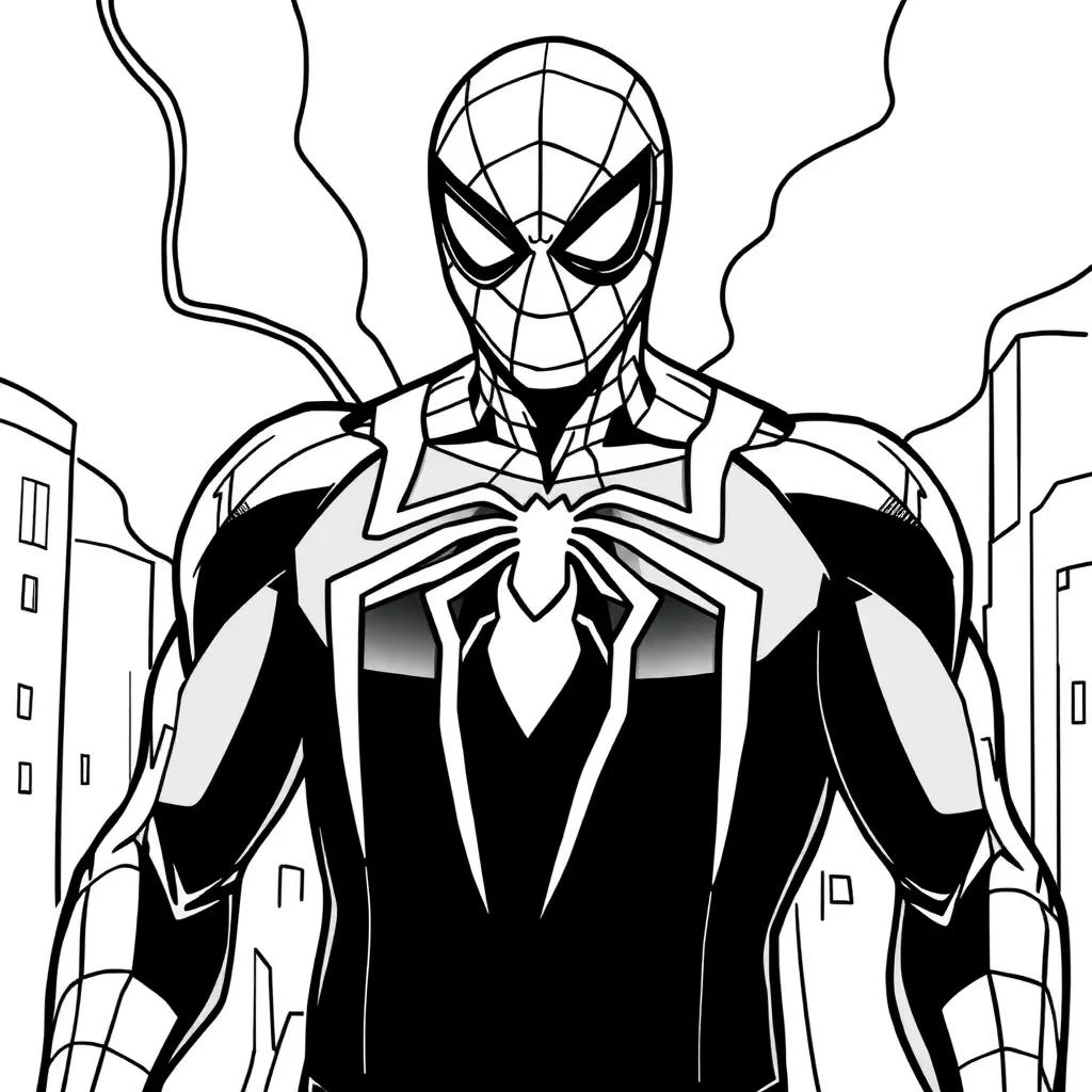 Spiderman Among Us Coloring Page