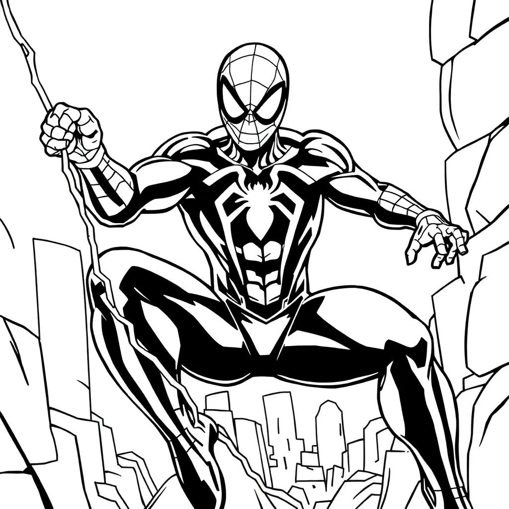 Spiderman Free Coloring Pages