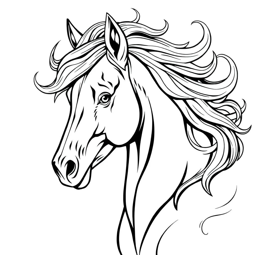 Spirit Horse Coloring Pages