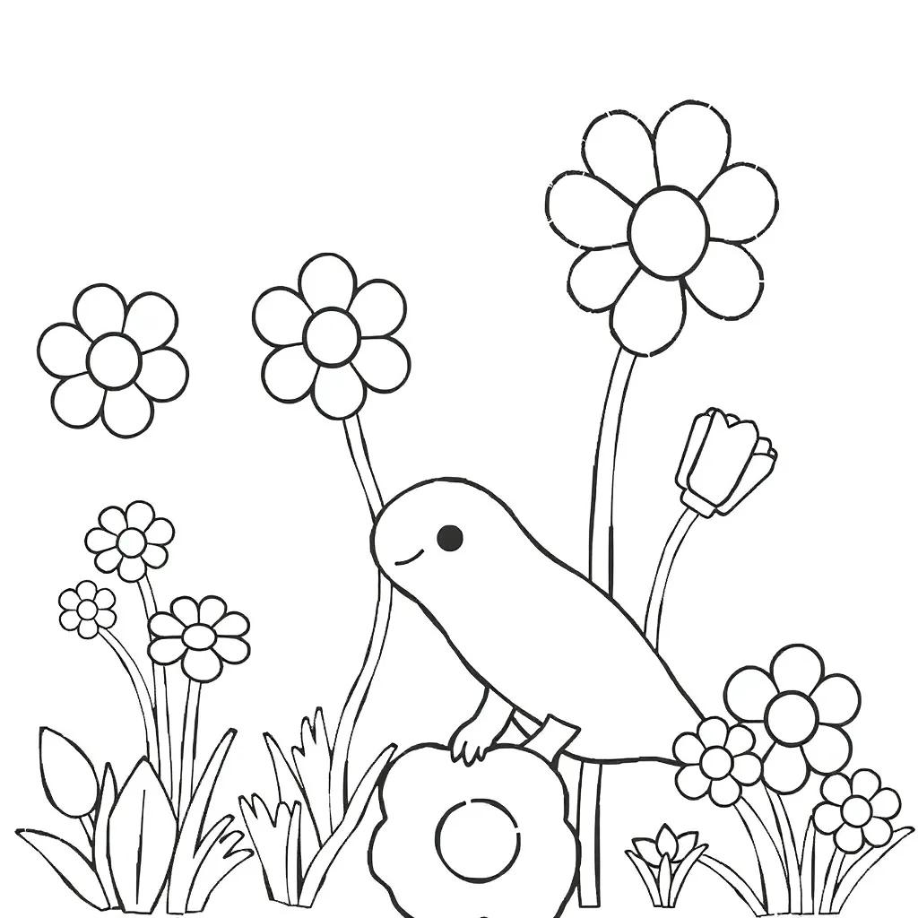 Spring Coloring Pages For Preschool