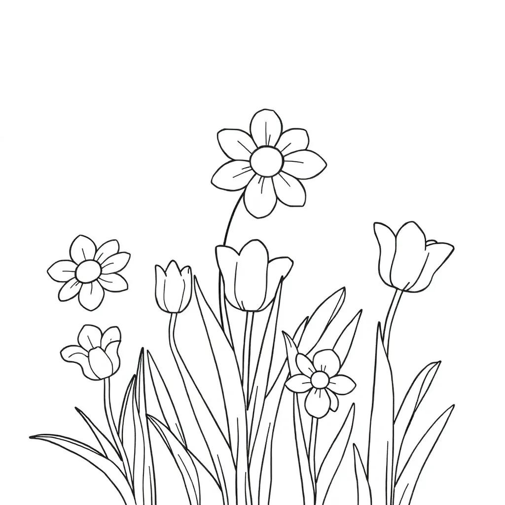 Spring Coloring Pages For Free