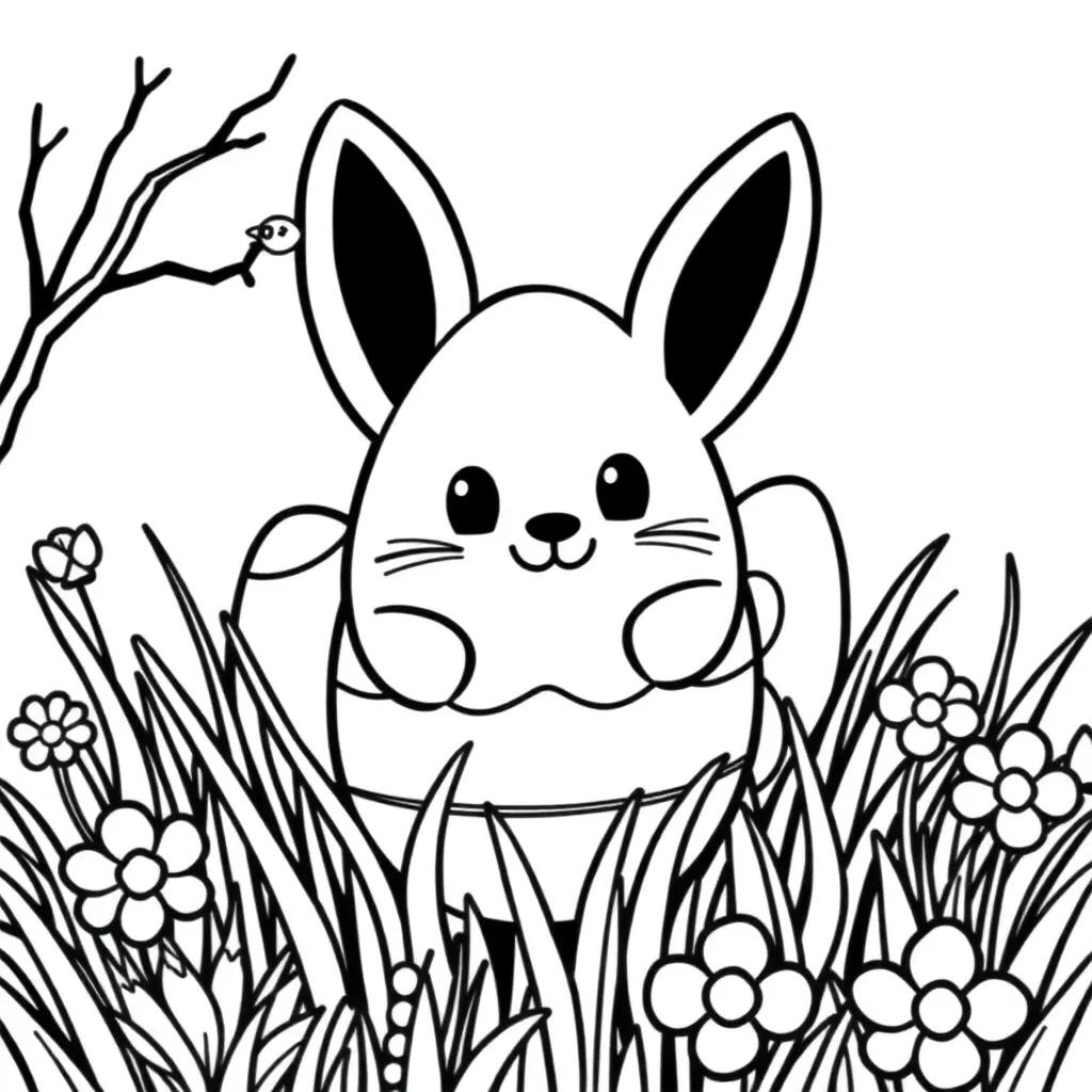 Spring Easter Coloring Pages