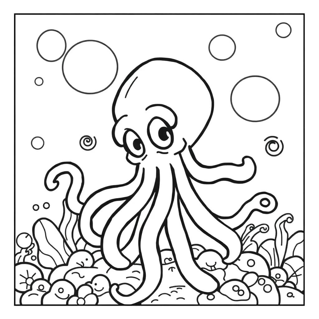 Squid Games Coloring Page